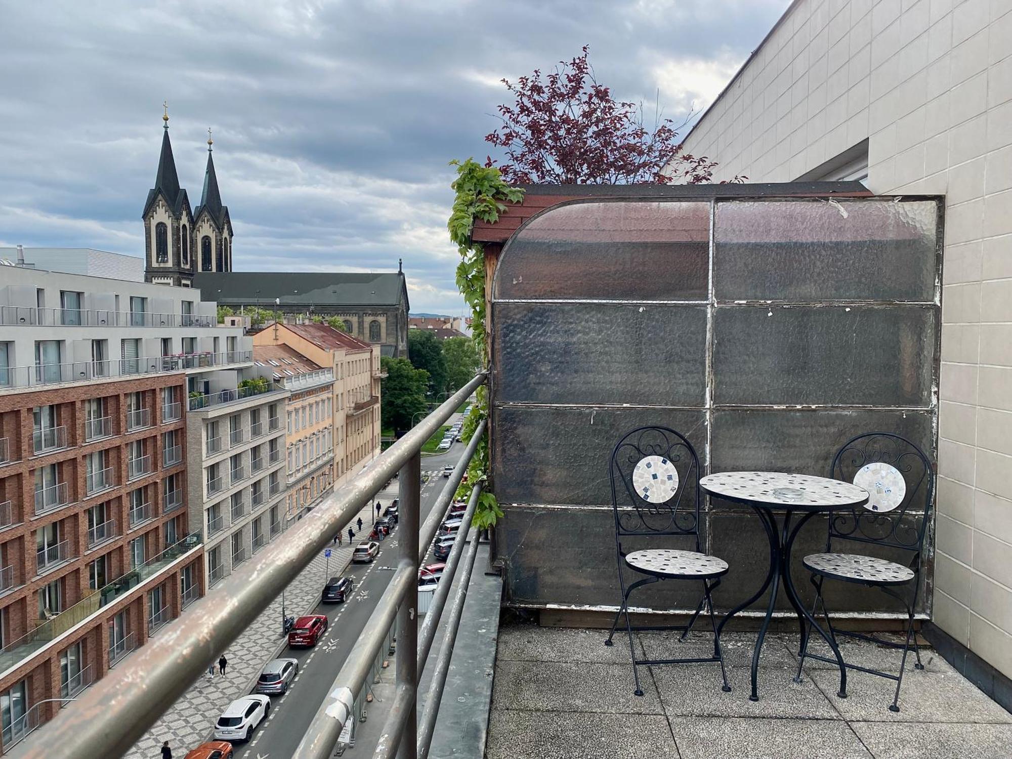 Top Floor Studio With Terrace Prague Exterior photo